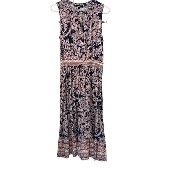 Angels Paisley Boho Hippie Maxi Long Dress S - Picture 1 of 8